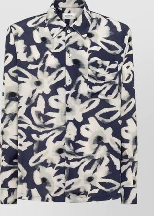 Laneus relaxed fit shirt man printed collar pocket