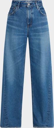 Moussy Vintage Atlanta Twisted Wide-Leg Jeans