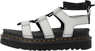 Dr. Martens Sandalen met bandjes - Dames - Sandalen - Grijs - 40 EU - Leer - Schoenen