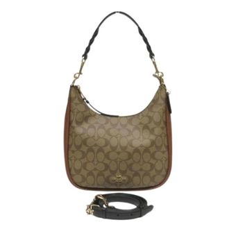 Coach Pre-owned Borsa a Spalla in Pelle con Logo Firmato - - Pre-owned - Donna - Marrone - ONE SIZE