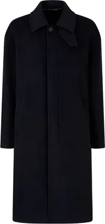 STUDIO TOMBOY wool single-breasted coat - Blue