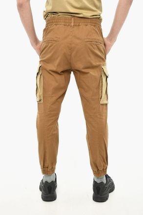 Dsquared2 Pantaloni Cargo Bicolore con Elastico in Vita Dsquared2