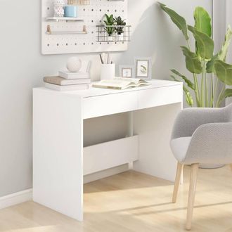 Berkfield Home Sturdy Desk White 101x50x76.5 cm Engineered Wood