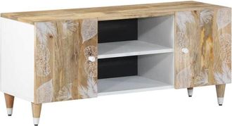 vidaXL TV Cabinet 105x33.5x46 cm Solid Wood Mango vidaXL