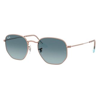 Ray-Ban Zesthoekige Platte Lenzen - unisex - Zonnebrillen - Bruin - 54 MM - Accessoires