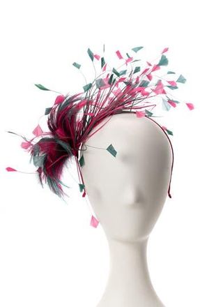 Collection XIIX Multicolored Feather Fascinator in Turquoise at Nordstrom Rack