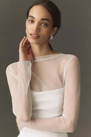 Jenny Yoo Esti Mesh Topper