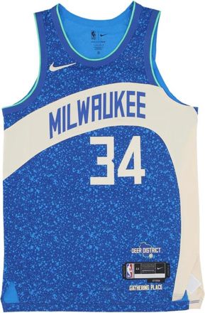 Nike Giannis Antetokounmpo City Edition Basketball Tank Top - Heren - Fitness - Blauw - XS - Polyester - Fitness