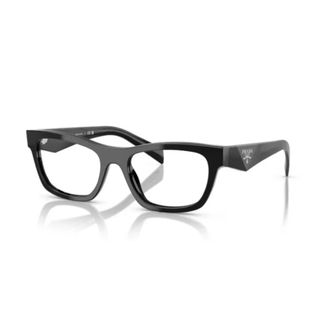 Prada Glasses, unisex, Black, 52 MM, Stylish Model Black Leather Bag