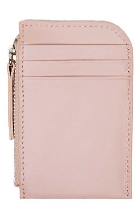 Want Les Essentiels Arch Smooth Leather Cardholder in Blush at Nordstrom