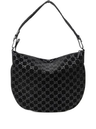 Gucci GG-pattern shoulder bag - Black