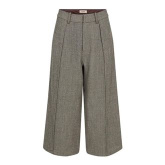 Mos Mosh Pantalones Crop - Trousers - Mujer - Marr&oacute;n - S