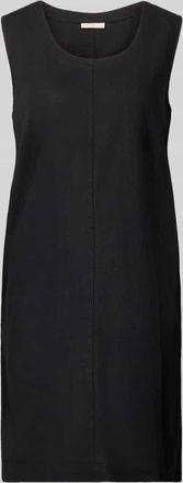 Freequent Knielanges Kleid aus Leinen-Viskose-Mix Modell LAVA in Black, Gr&ouml;&szlig;e XXL