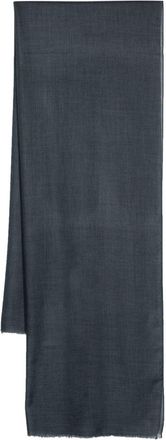 D4.0 fringed scarf - men - Cashmere - One Size - Blue