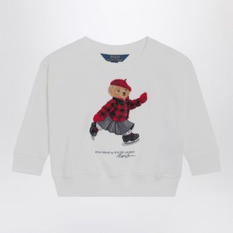 Polo Ralph Lauren White Polo Bear sweatshirt