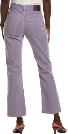 Brunello Cucinelli Flared Cotton Trousers - Purple