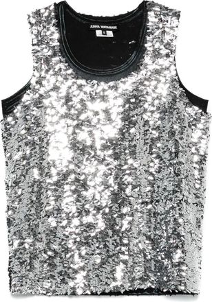 Junya Watanabe Top con paillettes - Argento