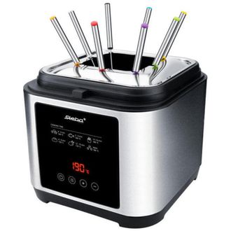 Steba Freidora (capacidad Para Hasta 800 G De Frituras, Incluye Anillo De Fondue Y 8 Tenedores, Temporizador, Regulador De Temperatura Continuo Hasta 190 &deg;c