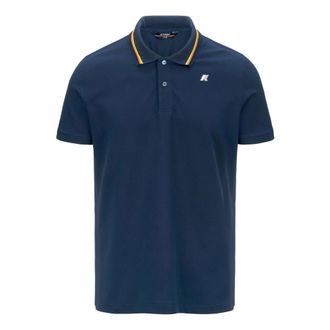 K-Way K-Way, Polo Shirts, male, Blue, Size: 2XL Jud Pique Slim