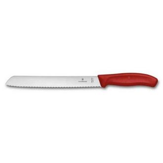 Victorinox by Swiss Army Swiss Classic Cuchillo De Pan Rojo 21 Cm