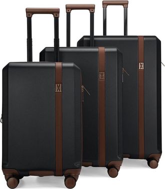 Elle Luxe Journey 3Pc Expandable Retro Spinner Set