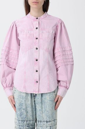Isabel Marant Camicia alla coreana in denim di cotone Isabel Marant Etoile
