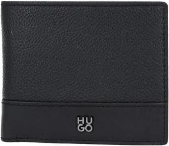 HUGO BOSS Quantic Wallet - Heren - Portefeuilles - Zwart - ONE Size - Leer - Accessoires