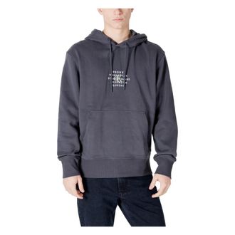 Calvin Klein Jeans Heren, Sweatshirts & Hoodies, Grijs, Maat: L Katoen