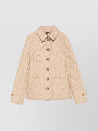 Burberry quilted single-breasted jacket