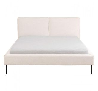 Kare Design Cama 160x200cm en tejido beige