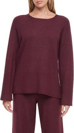 Three Dots Ally Raglan Sleeve Sweater in Fig at Nordstrom Rack, Size X-Large