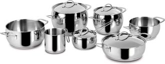 Lagostina Batteria di Pentole Induzione 11 Pezzi - Linea Euforia - Lagostina