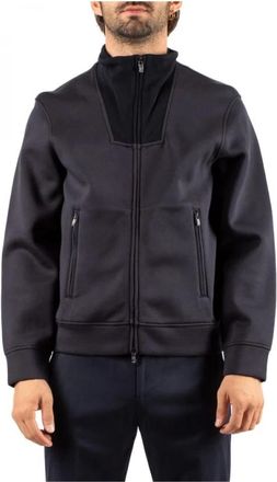 Emporio Armani Blouson - Heren - Vesten met rits - Blauw - L - Hoodies & sweatvesten