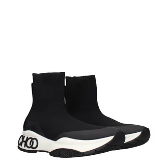 Jimmy Choo London Mens Black Fabric Ankle Boots