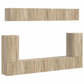 vidaXL Conjunto De Mueble De Tv 5 Uds. Roble Sonoma Vidaxl