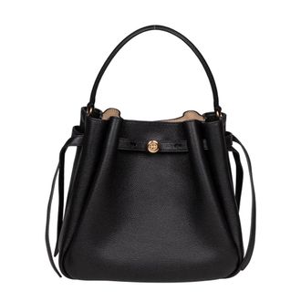 Tory Burch Tassen, Dames, Zwart, ONE Size, Leer, Romy Bucket Bag
