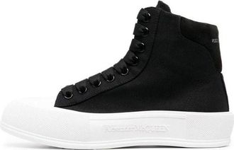 Alexander McQueen High-top Deck Plimsoll Black 707681W4MV71070