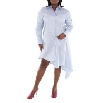 J.W.Anderson Asymmetric Cotton Shirtdress, Brand Size 8 (US Size 4)