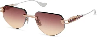Dita Eyewear GRAND-IMPERYN Burgundy Gradient Irregular Unisex Sunglasses DTS164-A-03 56
