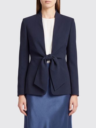 Max Mara Blazer corto slim fit in cady con chiusura a nodo