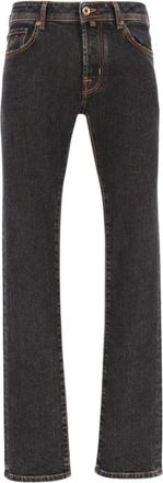Jacob Cohen Slim-fit Jeans - Heren - Slim Fit Jeans - Grijs - W34 - Katoen - Jeans