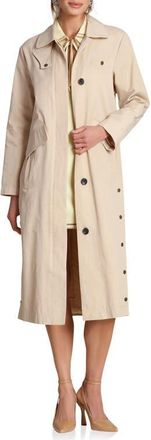 Avec Les Filles Side Snap Cotton Blend Barn Coat in Sandy Tan at Nordstrom, Size Xx-Large