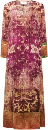 Pierre-Louis Mascia Trapezio Dress - Dames - Maxi kleedjes - Veelkleurig - XS - Kleedjes