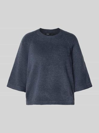 Only Regular Fit Pullover mit Fledermaus&auml;rmeln Modell SIMONI in Jeansblau Melange, Gr&ouml;&szlig;e M