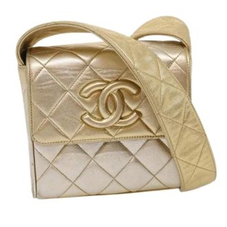 Chanel Pre-owned Leren Schoudertas - Dames - Pre-owned - Geel - Maat: ONE Size Leer