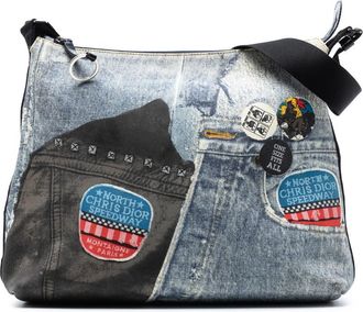 Dior Pre-owned Dior Printed Denim Speedway Crossbody Unisex HAIFK0J8AM9JUYSC