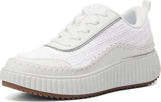Dream Pairs Chunky City Tweed Sneakers Womens White Platform Shoes Hawk2925