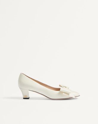 Valentino Garavani Bowow Pump In Kidskin 45Mm Wo