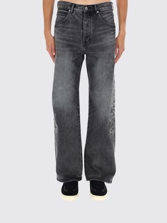 Purple Jeans a gamba larga Purple in denim