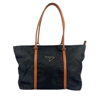 Prada Bolso Tote Vintage de Nylon Pre-owned - Pre-owned - Mujer - Negro - ONE SIZE